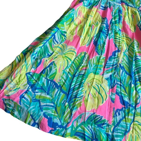 Lilly Pulitzer Kinley Dress Pink Sunset Local Flavor Tropical Beach Size 2 Women - Picture 9 of 14